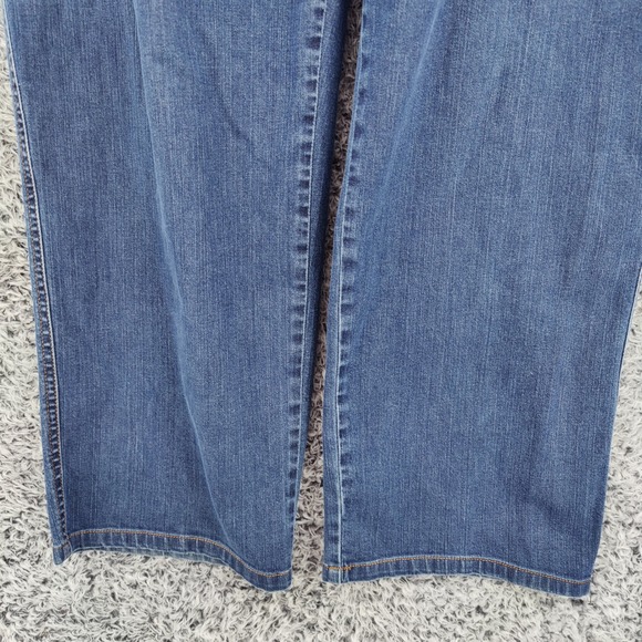 Marina Sport Women Straight Classic Minimalist Jeans 29 US 20 Blue Medium Wash - Picture 11 of 16